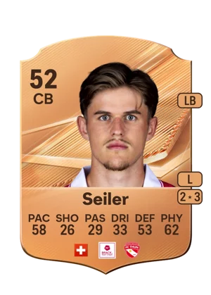 Seiler - 52 - Rare EA FC 27 card