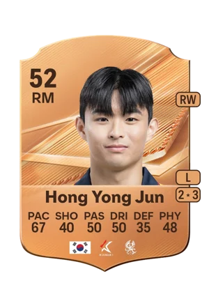 Hong Yong Jun - 52 - Rare EA FC 27 card