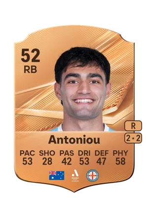 Antoniou - 52 - Rare EA FC 27 card