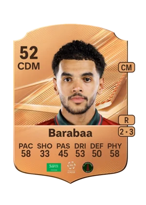 Barabaa - 52 - Rare EA FC 27 card