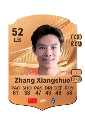 Zhang Xiangshuo - 52 - Rare EA FC 27 card