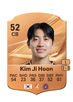 Kim Ji Hoon - 52 - Rare EA FC 27 card
