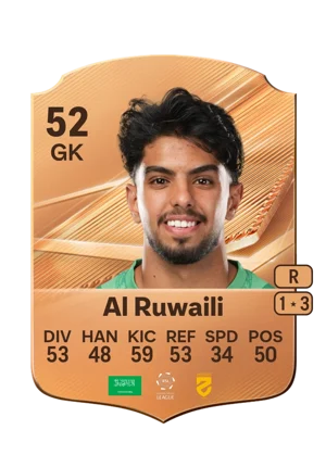 Al Ruwaili - 52 - Rare EA FC 27 card