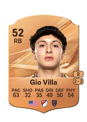 Gio Villa - 52 - Rare EA FC 27 card