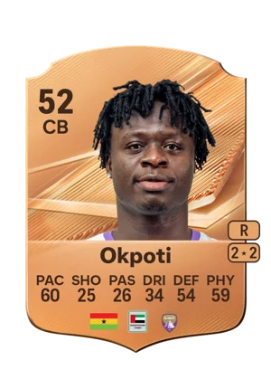 Okpoti - 52 - Rare EA FC 27 card