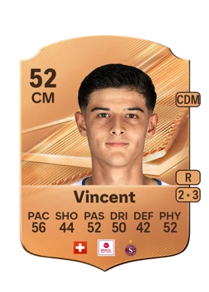 Vincent - 52 - Rare EA FC 27 card