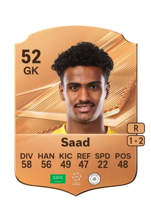 Saad - 52 - Rare EA FC 27 card