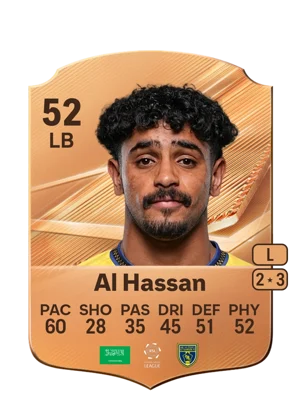 Al Hassan - 52 - Rare EA FC 27 card