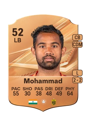 Mohammad - 52 - Rare EA FC 27 card