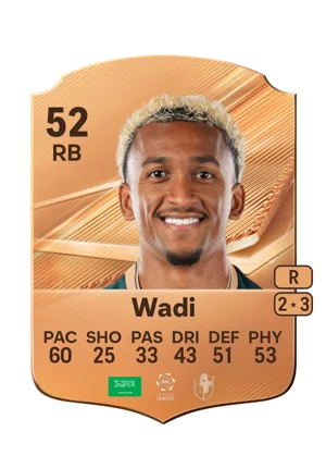Wadi - 52 - Rare EA FC 27 card