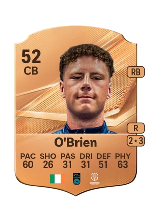 O'Brien - 52 - Rare EA FC 27 card
