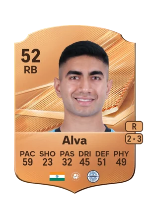 Alva - 52 - Rare EA FC 27 card
