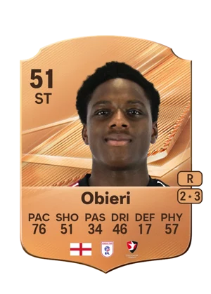 Obieri - 51 - Rare EA FC 27 card