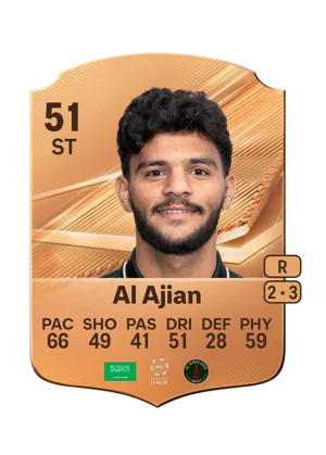 Al Ajian - 51 - Rare EA FC 27 card