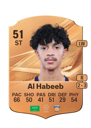 Al Habeeb - 51 - Rare EA FC 27 card