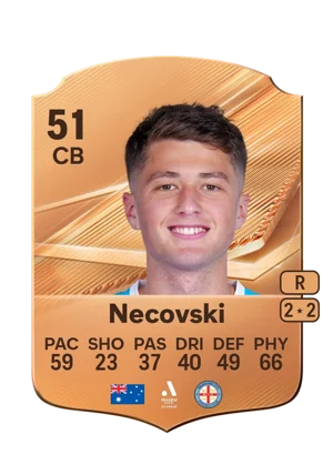 Necovski - 51 - Rare EA FC 27 card