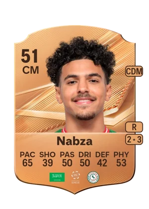 Nabza - 51 - Rare EA FC 27 card