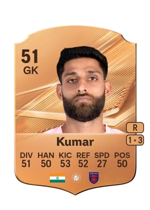 Kumar - 51 - Rare EA FC 27 card