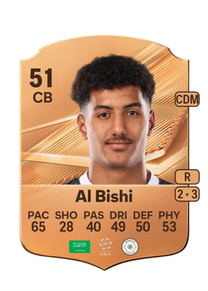 Al Bishi - 51 - Rare EA FC 27 card
