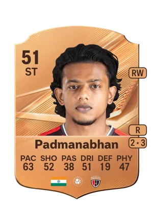 Padmanabhan - 51 - Rare EA FC 27 card