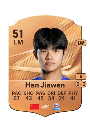 Han Jiawen - 51 - Rare EA FC 27 card