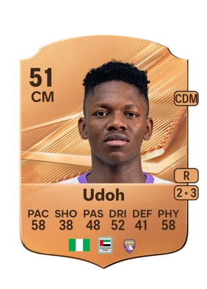 Udoh - 51 - Rare EA FC 27 card