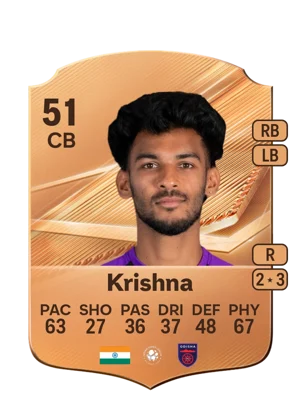 Krishna - 51 - Rare EA FC 27 card