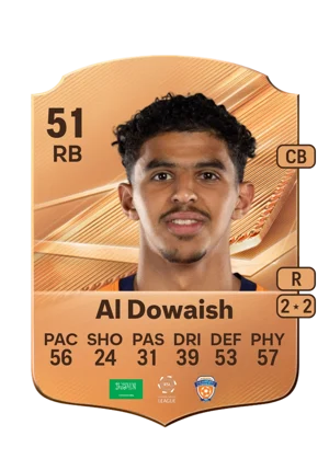 Al Dowaish - 51 - Rare EA FC 27 card