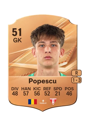 Popescu - 51 - Rare EA FC 27 card