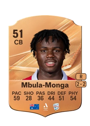 Mbula-Monga - 51 - Rare EA FC 27 card