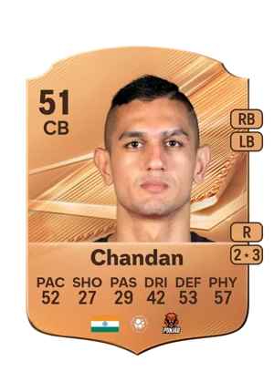 Chandan - 51 - Rare EA FC 27 card