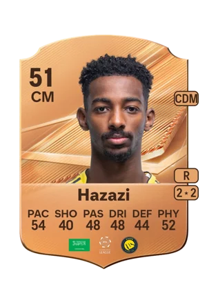 Hazazi - 51 - Rare EA FC 27 card