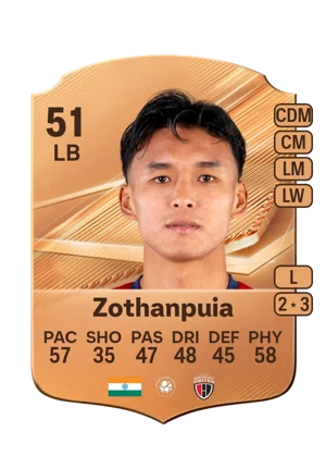 Zothanpuia - 51 - Rare EA FC 27 card