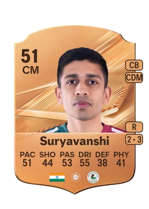 Suryavanshi - 51 - Rare EA FC 27 card