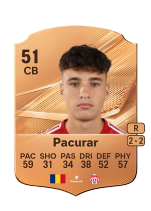 Pacurar - 51 - Rare EA FC 27 card