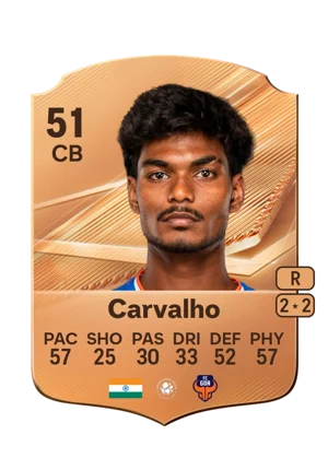 Carvalho - 51 - Rare EA FC 27 card