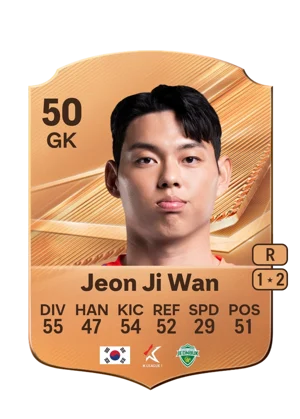 Jeon Ji Wan - 50 - Rare EA FC 27 card