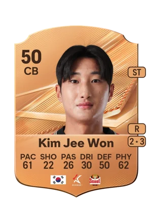 Kim Jee Won - 50 - Rare EA FC 27 card