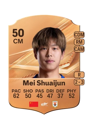 Mei Shuaijun - 50 - Rare EA FC 27 card