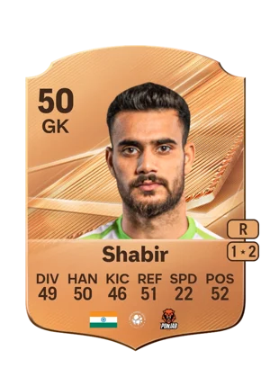 Shabir - 50 - Rare EA FC 27 card