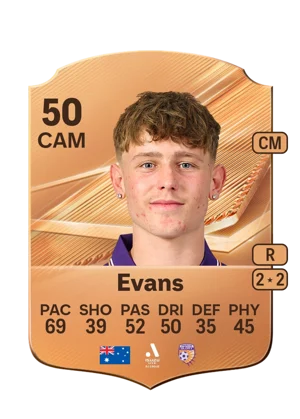 Evans - 50 - Rare EA FC 27 card
