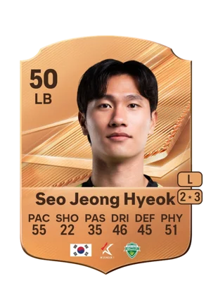 Seo Jeong Hyeok - 50 - Rare EA FC 27 card