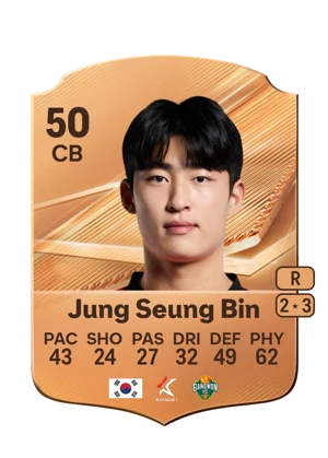 Jung Seung Bin - 50 - Rare EA FC 27 card