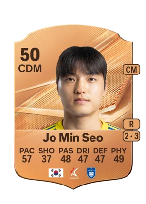 Jo Min Seo - 50 - Rare EA FC 27 card
