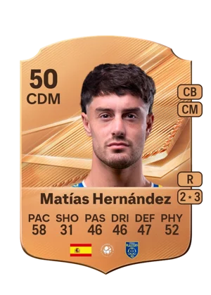 Matías Hernández - 50 - Rare EA FC 27 card