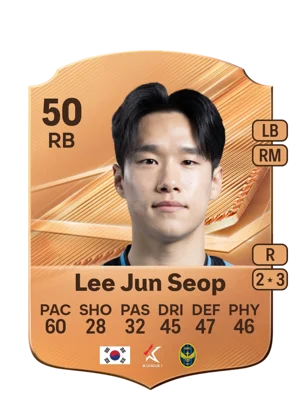 Lee Jun Seop - 50 - Rare EA FC 27 card