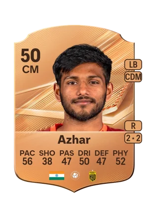 Azhar - 50 - Rare EA FC 27 card