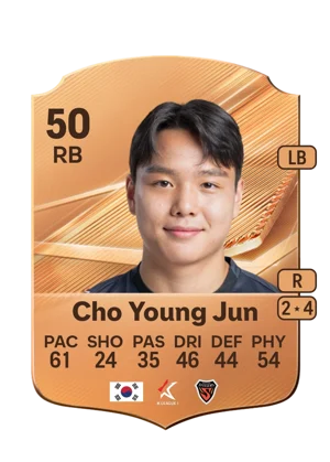 Cho Young Jun - 50 - Rare EA FC 27 card