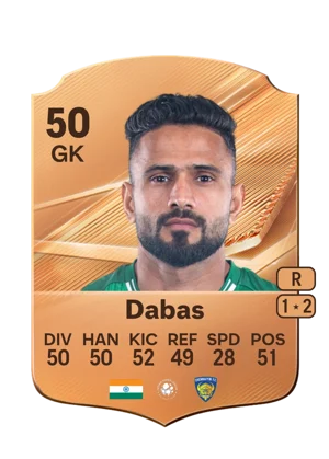 Dabas - 50 - Rare EA FC 27 card