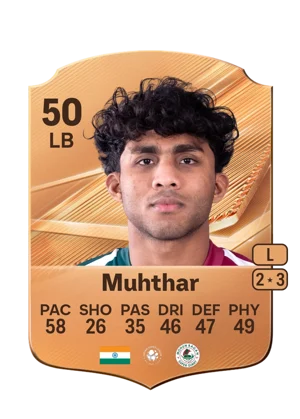 Muhthar - 50 - Rare EA FC 27 card